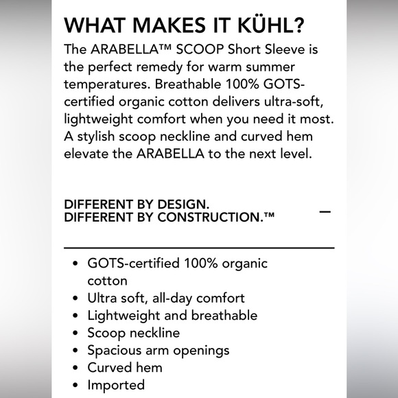 Kuhl Arabella Scoop Curved Hem Organic Cotton White T-shirt - Picture 4 of 16